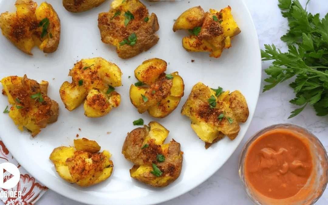 THE BEST CRISPY PAPRIKA SMASHED POTATOES