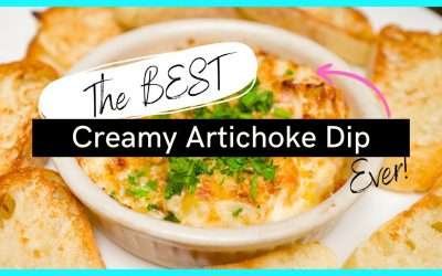 The Best Artichoke Dip Recipe! No Spinach! #shorts #home #cooking #appetizer #food  #recipe  #life