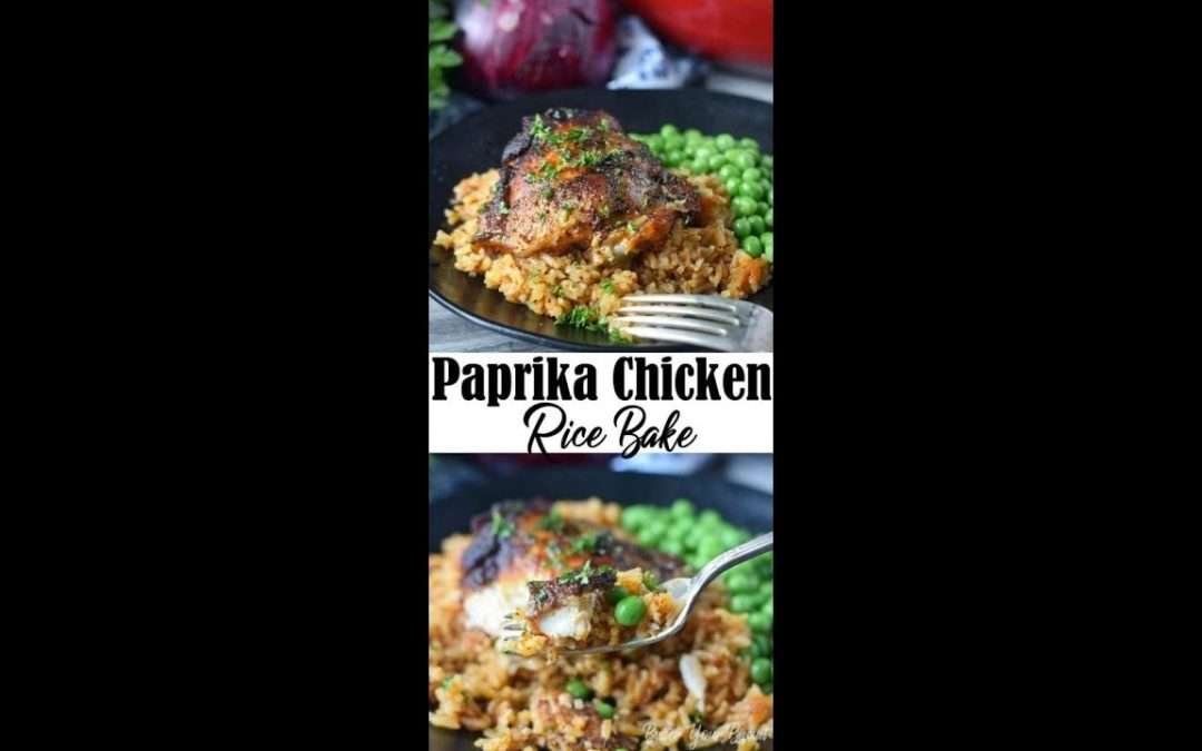 #shorts Paprika Chicken & Rice Bake