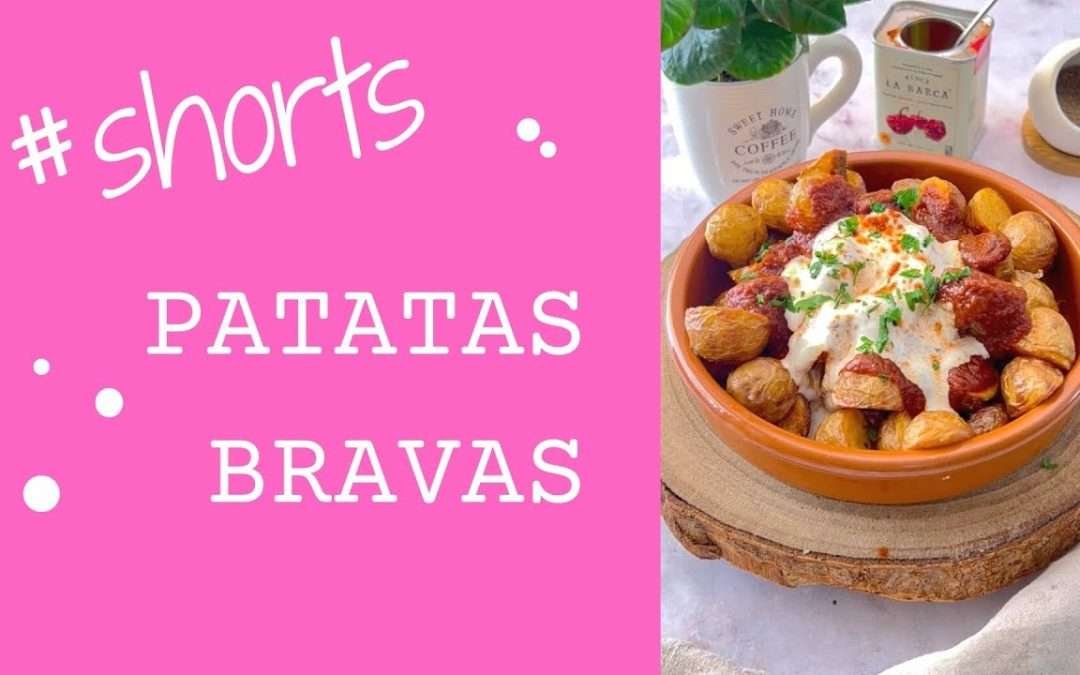 SPANISH POTATOES WITH PAPRIKA SAUCE & GARLIC MAYO – PATATAS BRAVAS #shorts