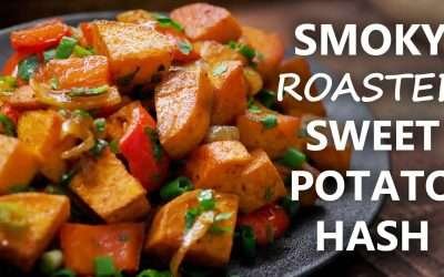 Smoky Sweet Potato Hash | Roasted Sweet Potatoes in Oven | Easy Vegan Recipes