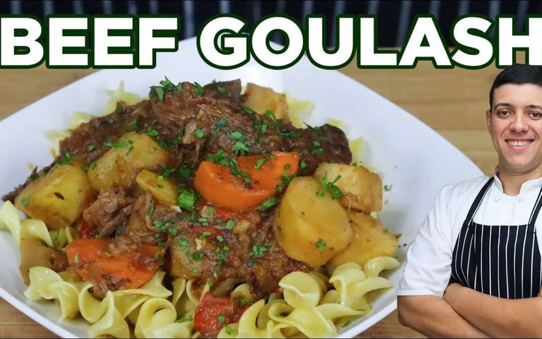 Hungarian Beef Goulash Recipe by Lounging with Lenny