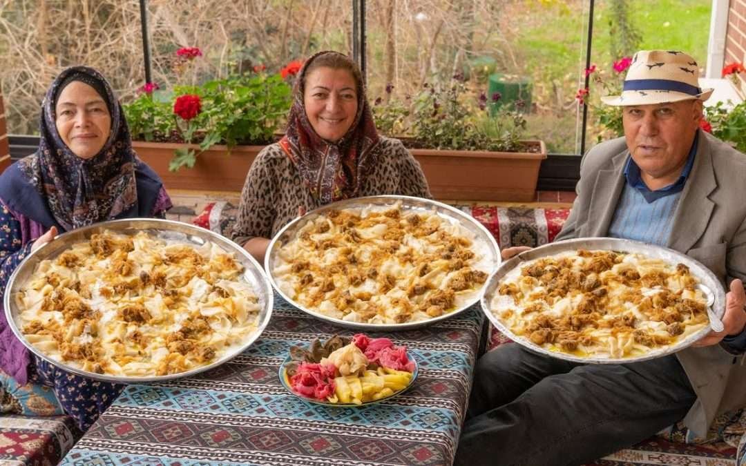 Leaf Khinkali: The Indispensable Food of Winter. Cheap and Easy Recipe.