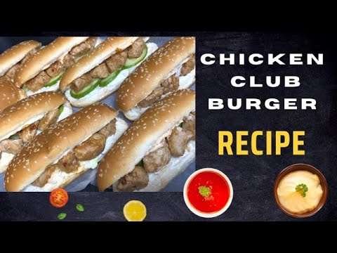 Chicken Club Burger, Quick And Easy Recipe | Club Sandwich | Special Mayo Sauce | Recipes with zahra