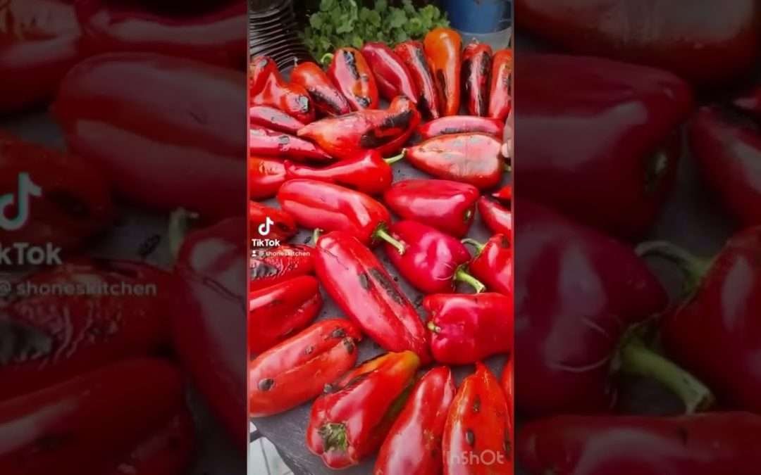 Pecena paprika – Roasted Peppers #nature #recipe #delicious #asmrvideo #cooking #food #shorts