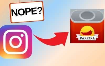 You CAN get Instagram Recipes into Paprika App. Here's how