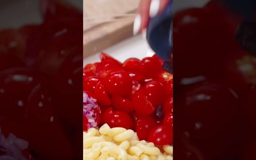 This Shrimp Pasta Salad makes a great lunch! #shorts