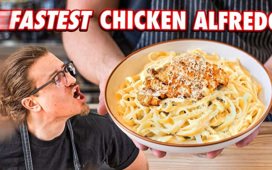 Making Chicken Alfredo Faster Than A Restaurant | But Faster