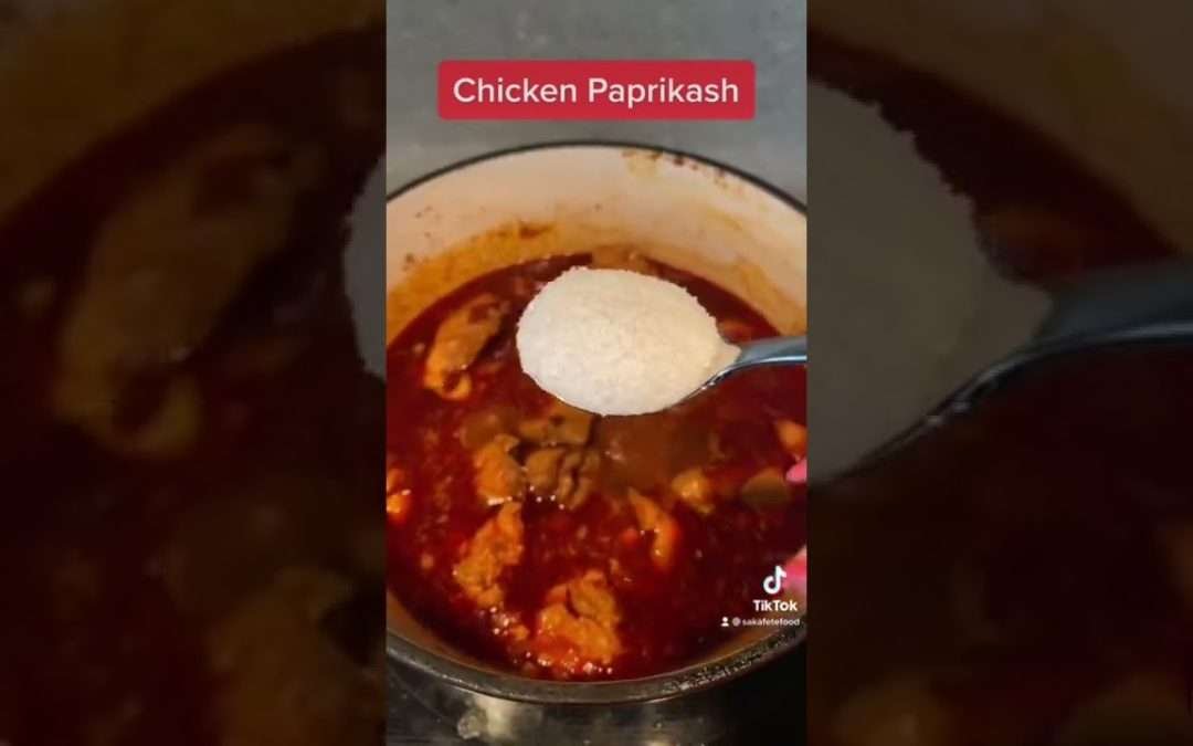 Chicken Paprikash in 20 Seconds!!