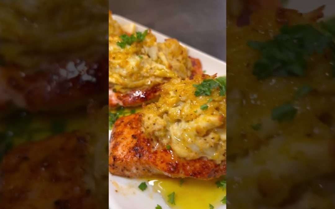 How To Make Crab Stuffed Salmon | Easy Crab Stuffed Salmon #onestopchop