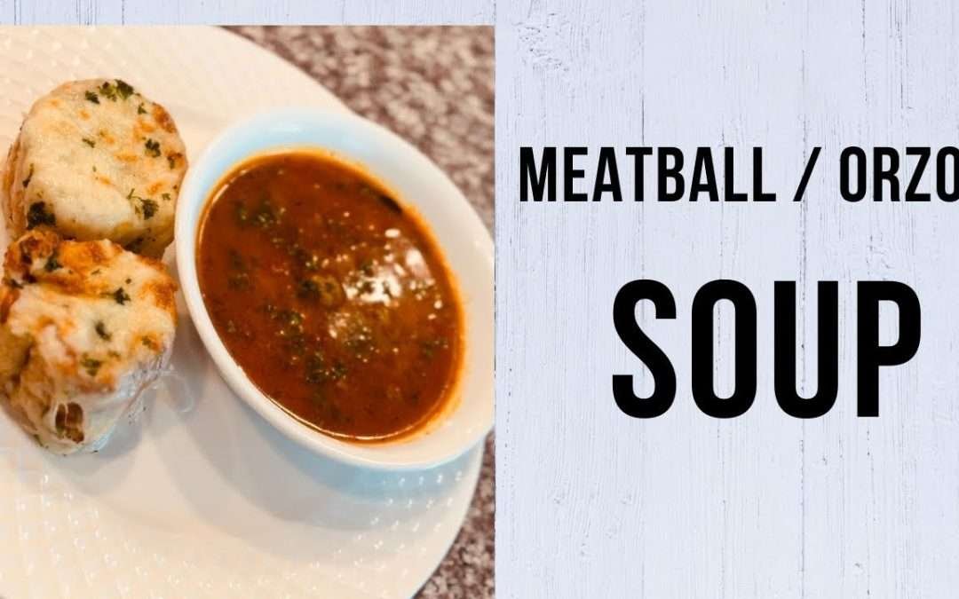 A Mouth-Watering Meatball and Orzo Soup: Mom’s Secret Recipe! #shorts #short #soup #pasta