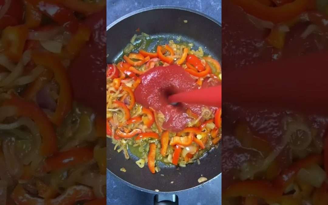 Pasta mit Chorizo und Paprika – schnelles Feierabend Rezept mit spanischer Salami! #shorts