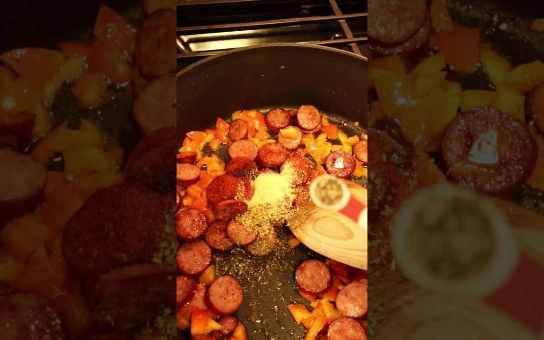 Sausage & Rice – Quick One Pot Meal #shorts