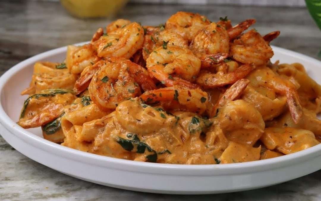 Spicy Creamy Shrimp Pasta Recipe | 30 Minute Meal