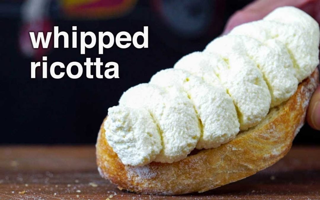 fresh RICOTTA from scratch plus whipped ricotta toast