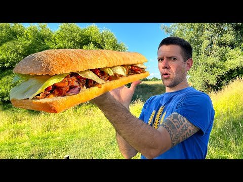 Street food cooked outdoors! The Best recipe!