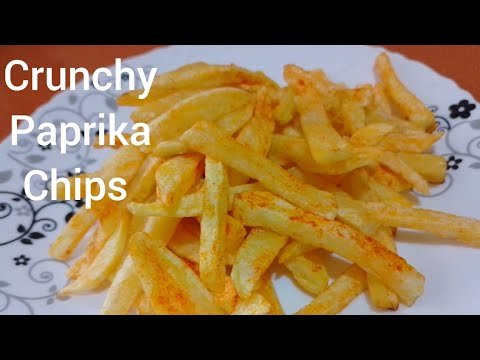 How to make crunchy chips// paprika chips