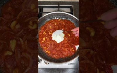 MOST DELICIOUS High Protein Creamy Butter Chicken Pasta! ONLY 500 CALS #recipe #fitness #weightloss