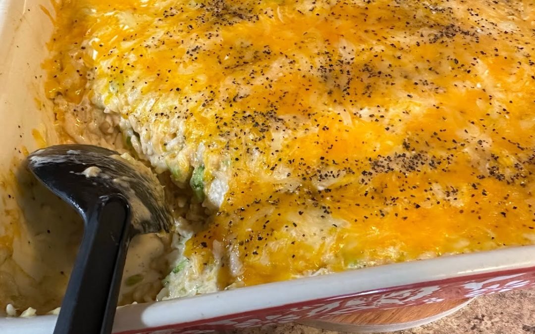 Alfredo broccoli chicken and rice casserole easy and so good