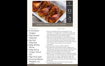 Baked Paprika Chicken Thighs