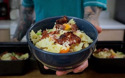 Chicken Pasta Salad Recipe – REQUIRES NO REHEATING | Perfect Grab-And-Go Lunch Meal Prep