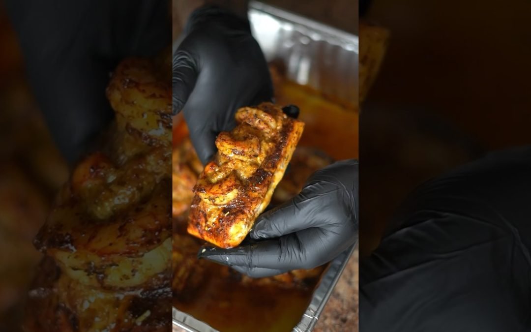 Shrimp and Crab Stuffed Salmon