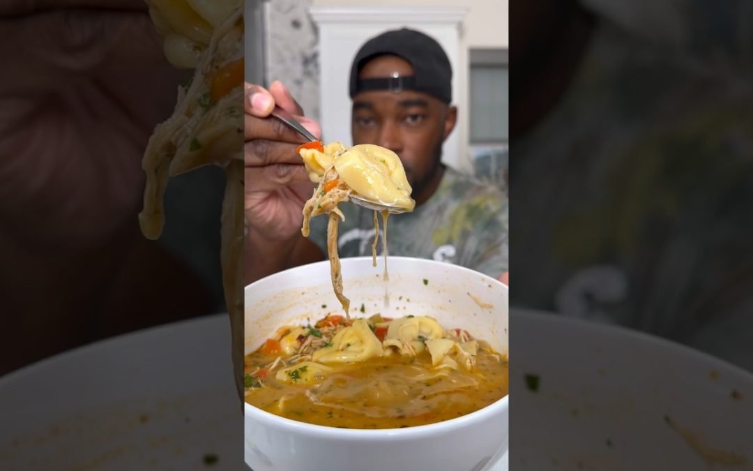 Chicken Tortellini Soup | Simple, Quick and Easy #onestopchop