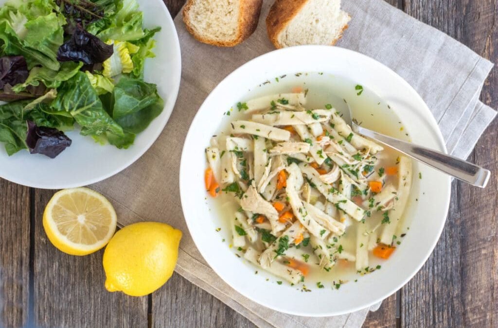 Instant Pot Chicken Noodle Soup (With Frozen Chicken)