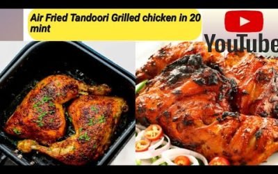 Air Fryer Tandoori Chicken Legs For Dinner Recipe. Easy One Pot Air Fried Recipes