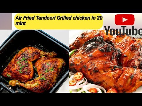 Air Fryer Tandoori Chicken Legs For Dinner Recipe. Easy One Pot Air Fried Recipes