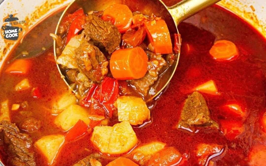 Hungarian famous Goulash! Beef stew soup