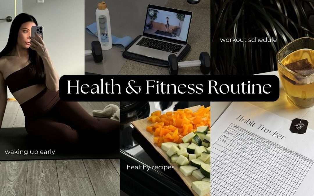 VLOG: health + fitness | workout routine, healthy recipes, waking up early