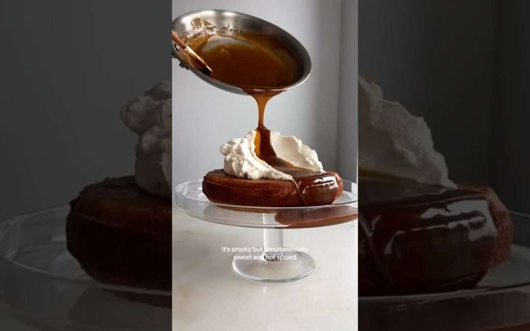 Sweet Potato Cake with Smoked Paprika Caramel