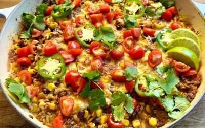 Spicy Mexican Cheesy Beef & Rice | Easy One-Pan Dinner Recipe