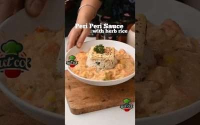 Spicy Peri Peri Sauce Paired with Herb Rice Recipe #food #rice #periscope #sauce