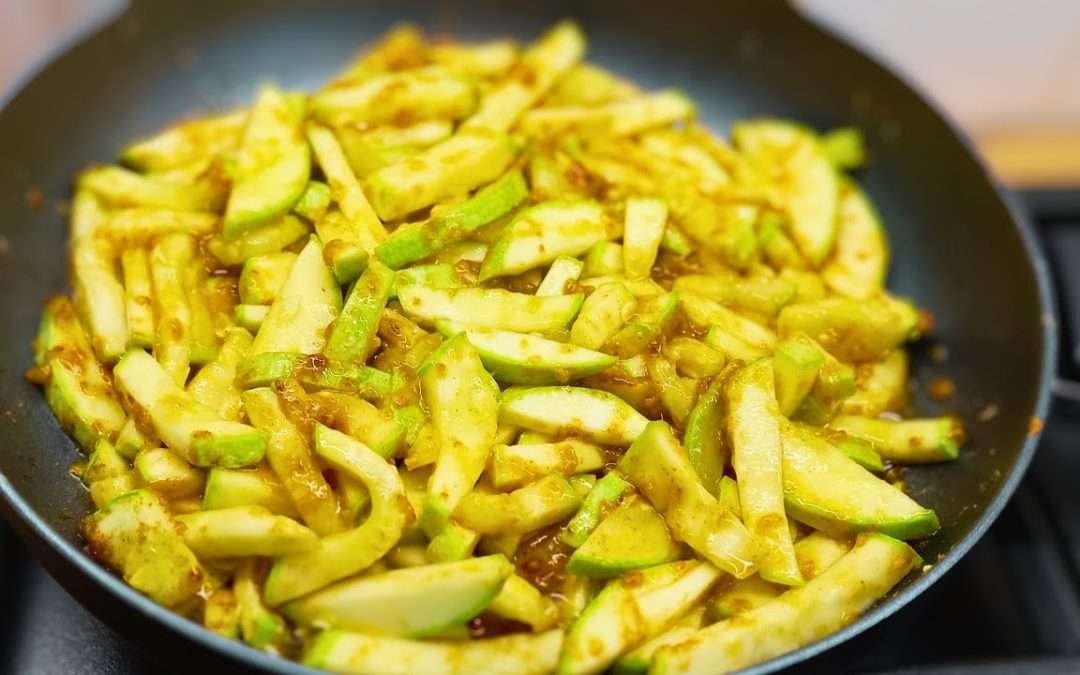 Delicious fried Zucchini for 10 min! Quick and easy zucchini recipe