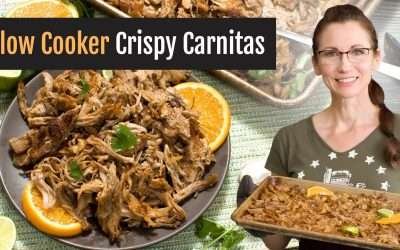 Crispy Pork Carnitas in Slow Cooker with Orange Lime Recipe
