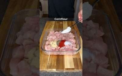 Most Delicious High Protein Sticky Korean Fried Chicken! Only 452 CALS #recipe #fitness #fatloss