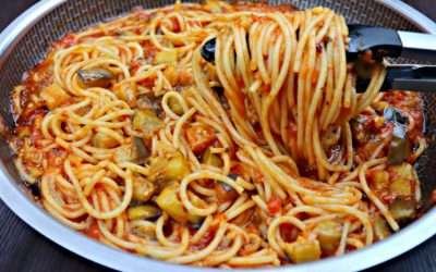 The best italian pasta I've ever eaten! The most delicious  and easy eggplants pasta recipe!!