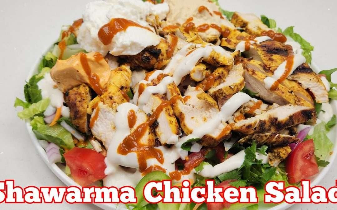 Easy & Healthy Shawarma Chicken Salad Recipe | Perfect Mediterranean Meal
