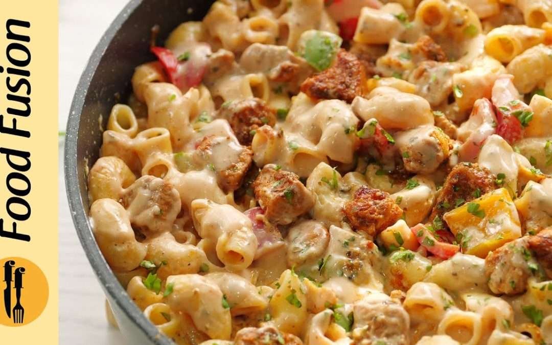 Fajita Chicken Mac & Cheese Recipe by Food Fusion