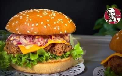 Crispy Chicken Fried Burger Recipe|| Step by Step ! Homemade KFC