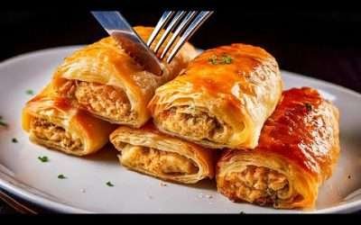 This is the tastiest recipe for Chicken Rolls in Pastry! Simple and quick family dinner!