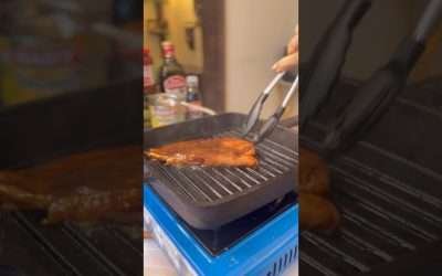 BBQ chicken & pineapple salsa #bbq