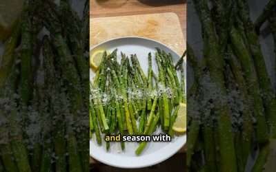 Healthy baked asparagus with seasoning recipe Healthiest organic superfoods.