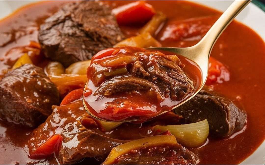 The BEST Beef Stew in the World! Famous Hungarian Beef Paprikash.