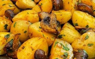 BETTER THAN MEAT SUPER DELICIOUS, HEALTHY AND EASY POTATO RECIPE l GARLIC POTATO WITH MUSHROOM !!