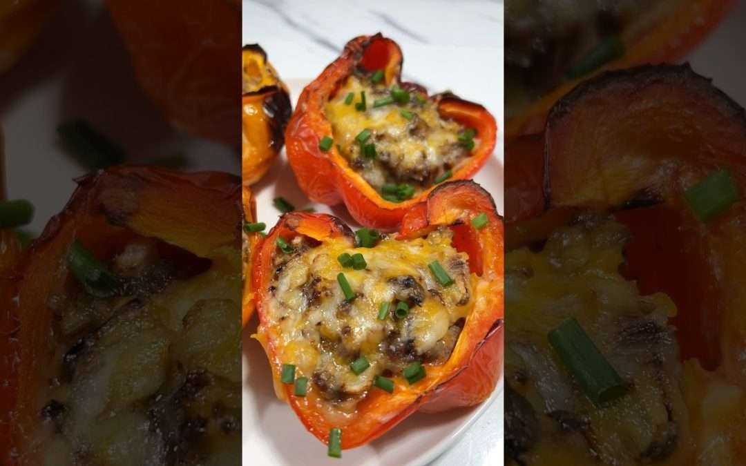Stuffed bell peppers in 15 mins| Quick and Easy Dinner Recipes