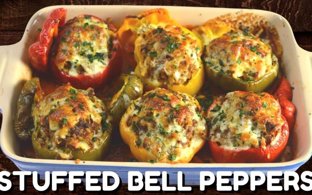 How to Make Stuffed Bell Peppers with Beef & Rice | Easy Classic Recipe