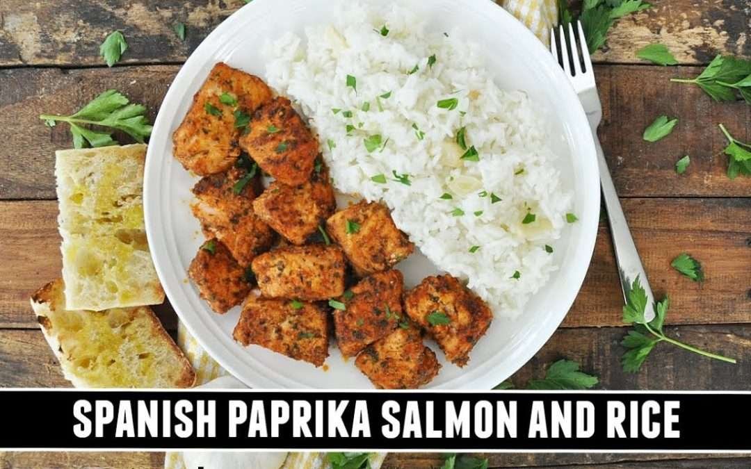 Spanish Paprika Salmon and Rice | Quick & EASY 30 Minute Recipe